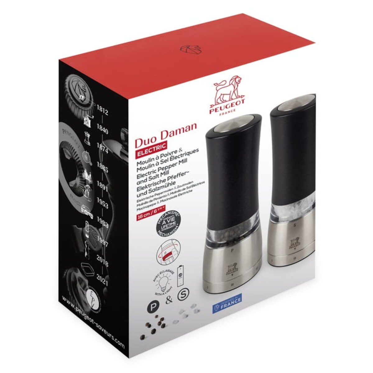 DAMAN ELECTRIC Zestaw młynków 16 cm u'Select / PEUGEOT