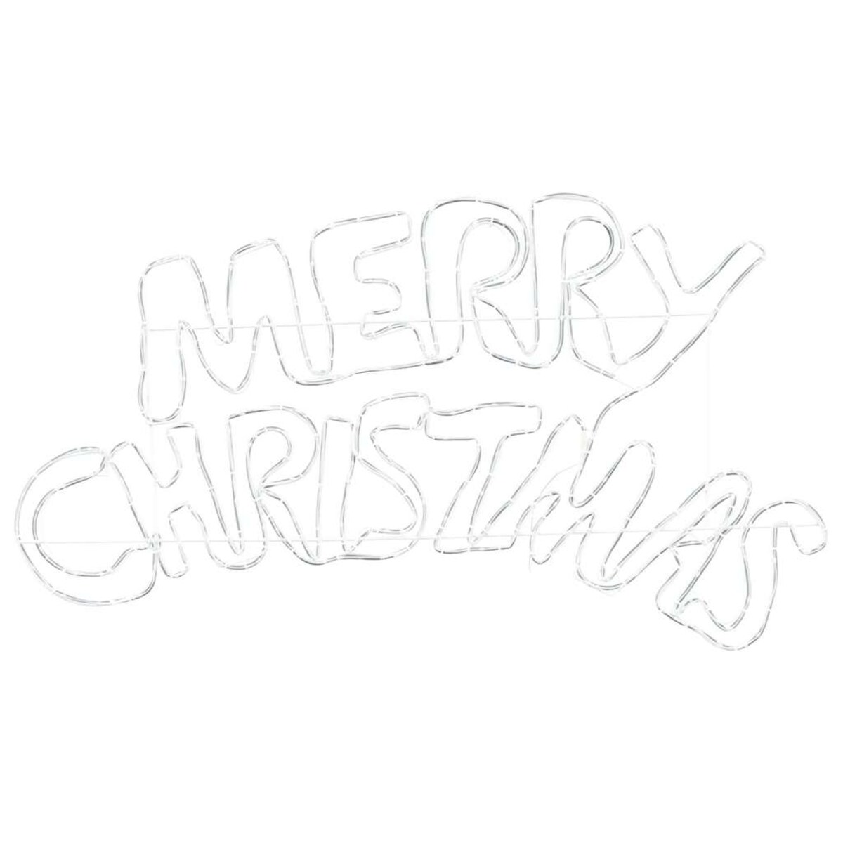 vidaXL Znak Świąteczny z 240 diodami LED Wielokolorowe 100 x 50 cm PVC