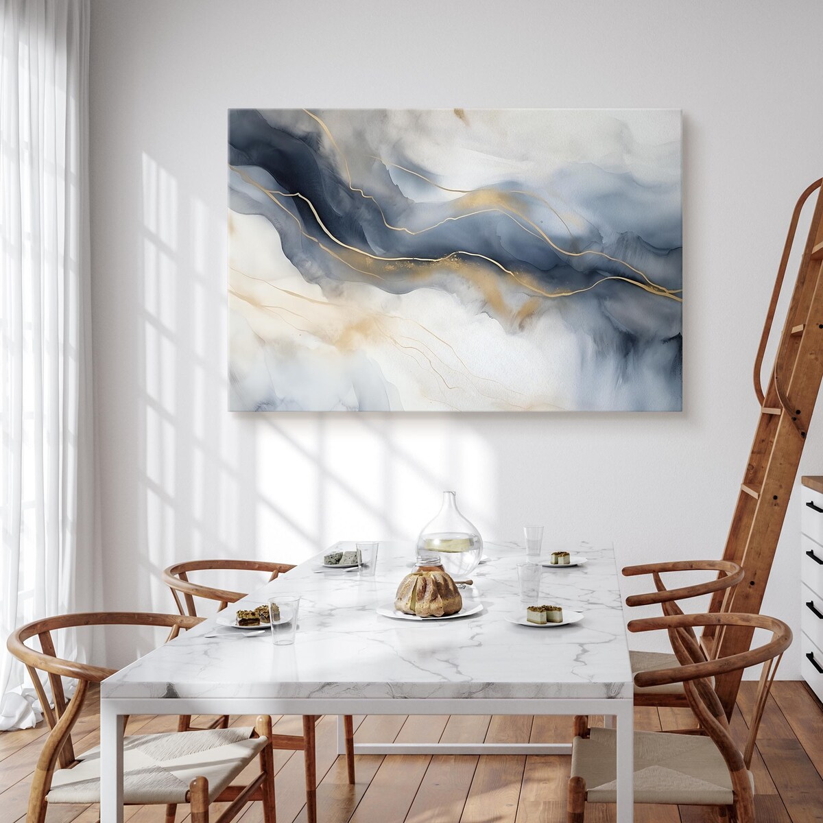 Obraz Do Salonu Abstrakcyjny Marmur 120x80cm