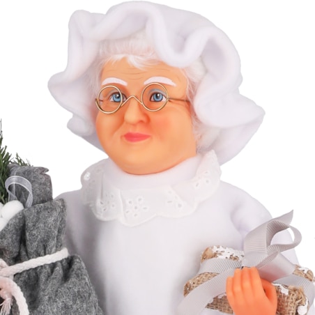 ŚWIĘTY MIKOŁAJ Pani Mikołajowa świąteczny FIGURKA skandynawski JUMI