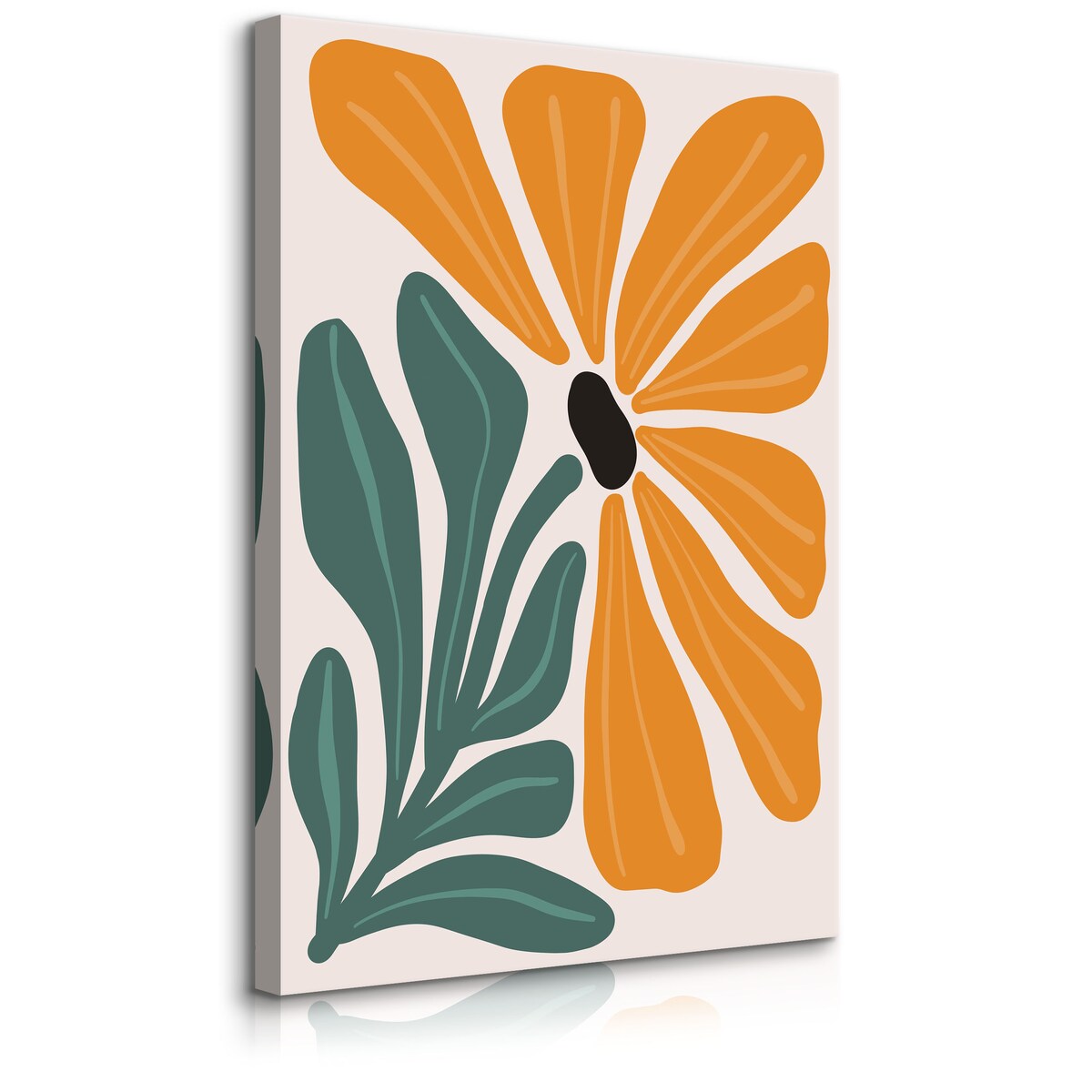 Obraz Pomarańczowy Pastelowy Kwiat 30x40cm