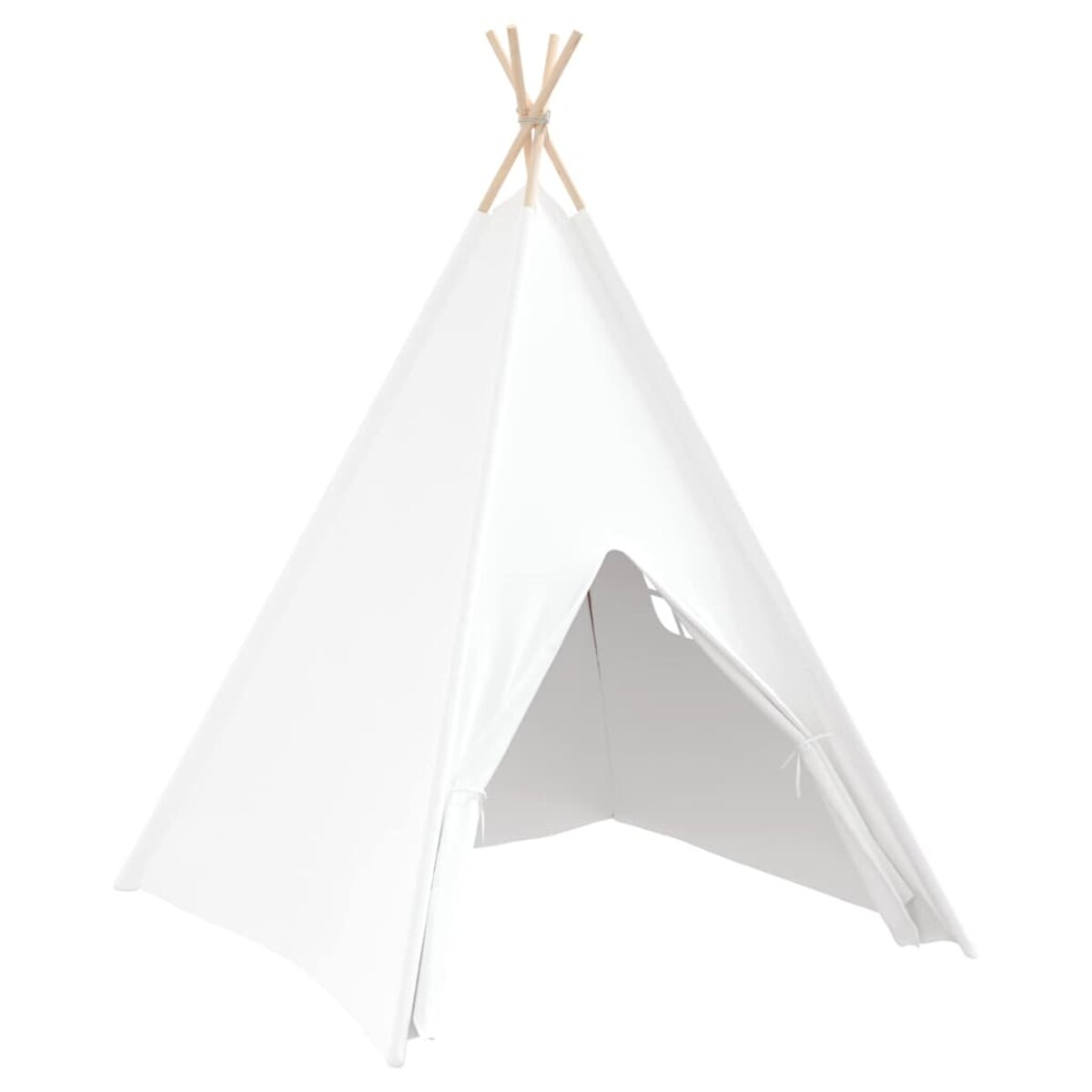 vidaXL Namiot Teepee Biały 120 x 120 x 150 cm Tkanina i Plastik