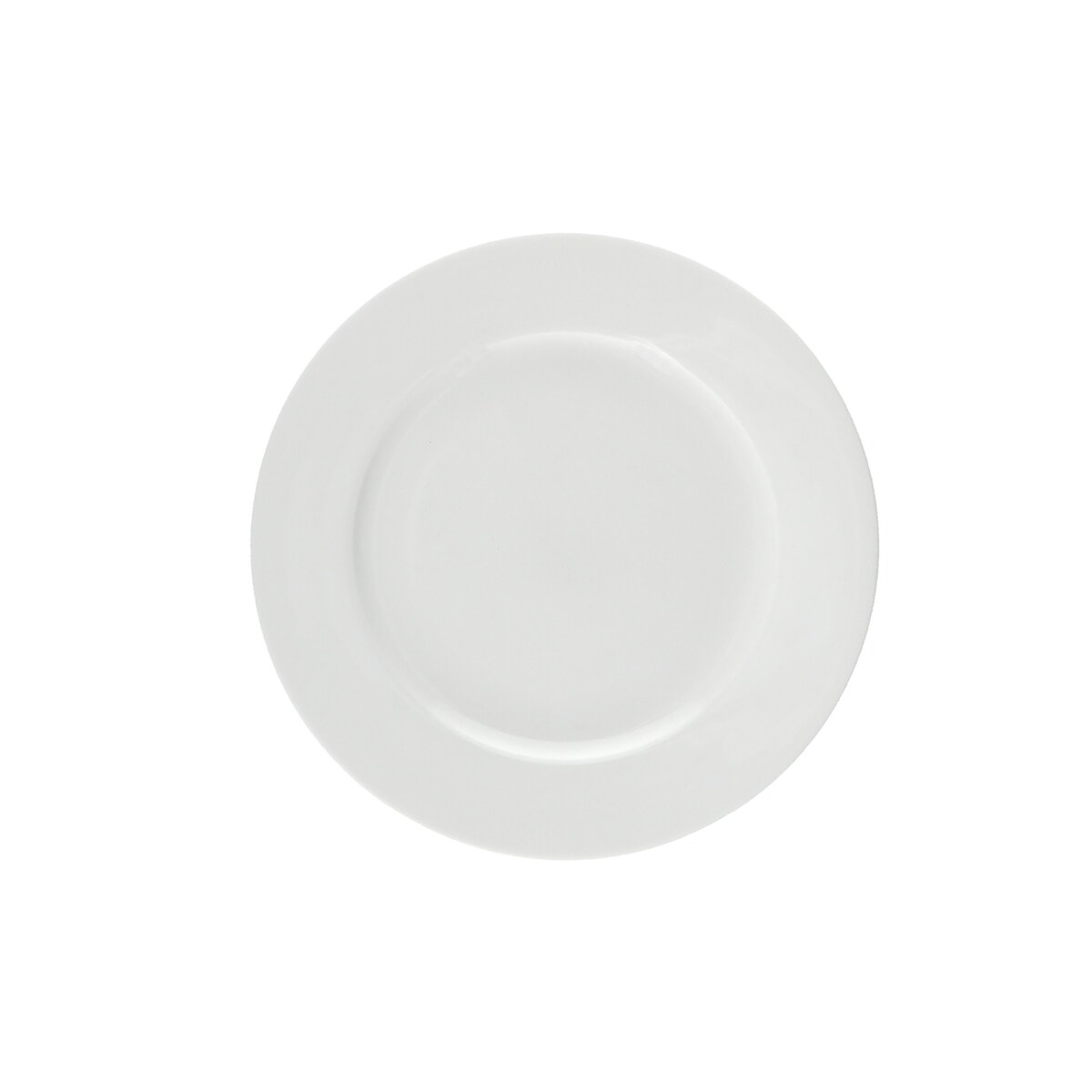 Zestaw 6 talerzy do sałatek z rantem Essenziale - Biały, 20 cm