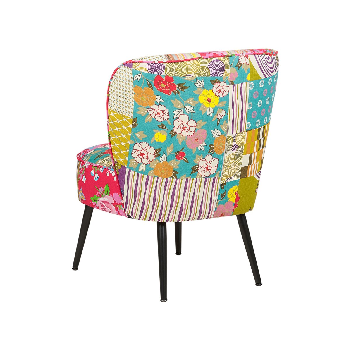 Fotel patchwork wielokolorowy VOSS
