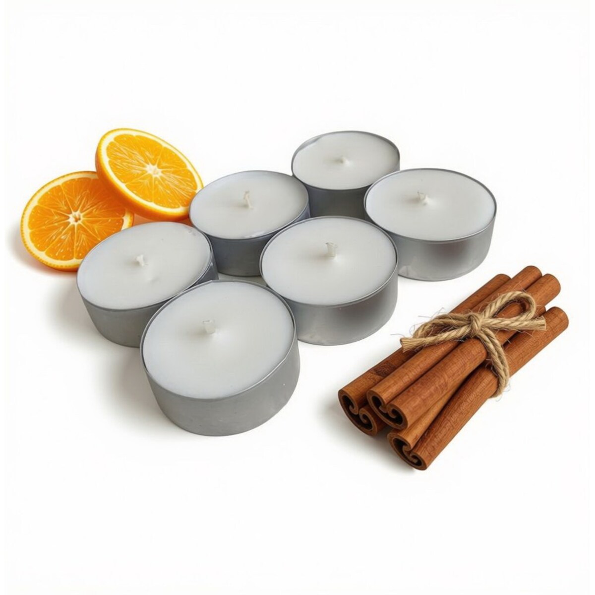 Sweet Orange & Cinnamon 6 szt podgrzewaczy/ tealight 85g- wosk sojowy (dostępne inne zapach)