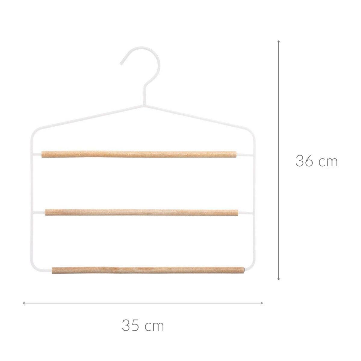 Wieszak na spódnice, spodnie, 3 poziomy, metalowy