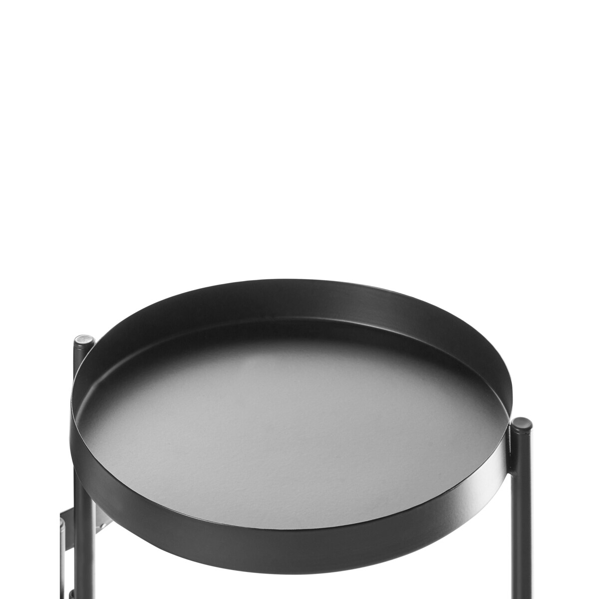 Stojak na kwiaty NANTEN Metal 80 cm Czarny