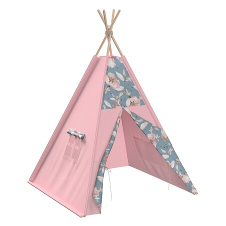 Tipi, niebiesko-różowy, 110 x 110 x 155 cm, Magic Collection