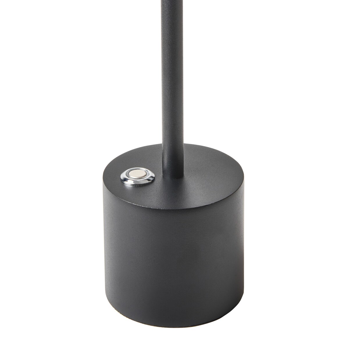 Bezprzewodowa lampa stołowa metalowa czarna LIZANDRO