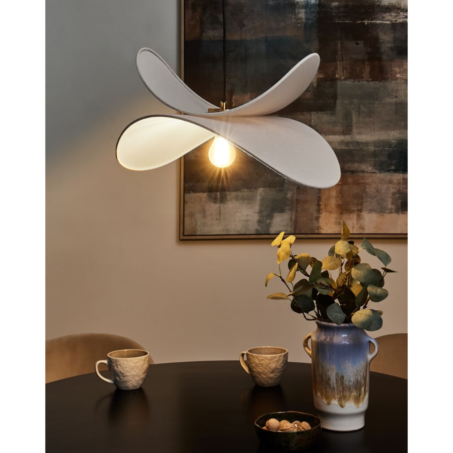 Lampa wisząca MASCOTA Len Jasnoszary
