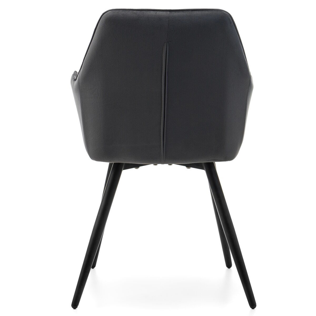 Krzesło tapicerowane welurowe do salonu jadalni VASTO szare