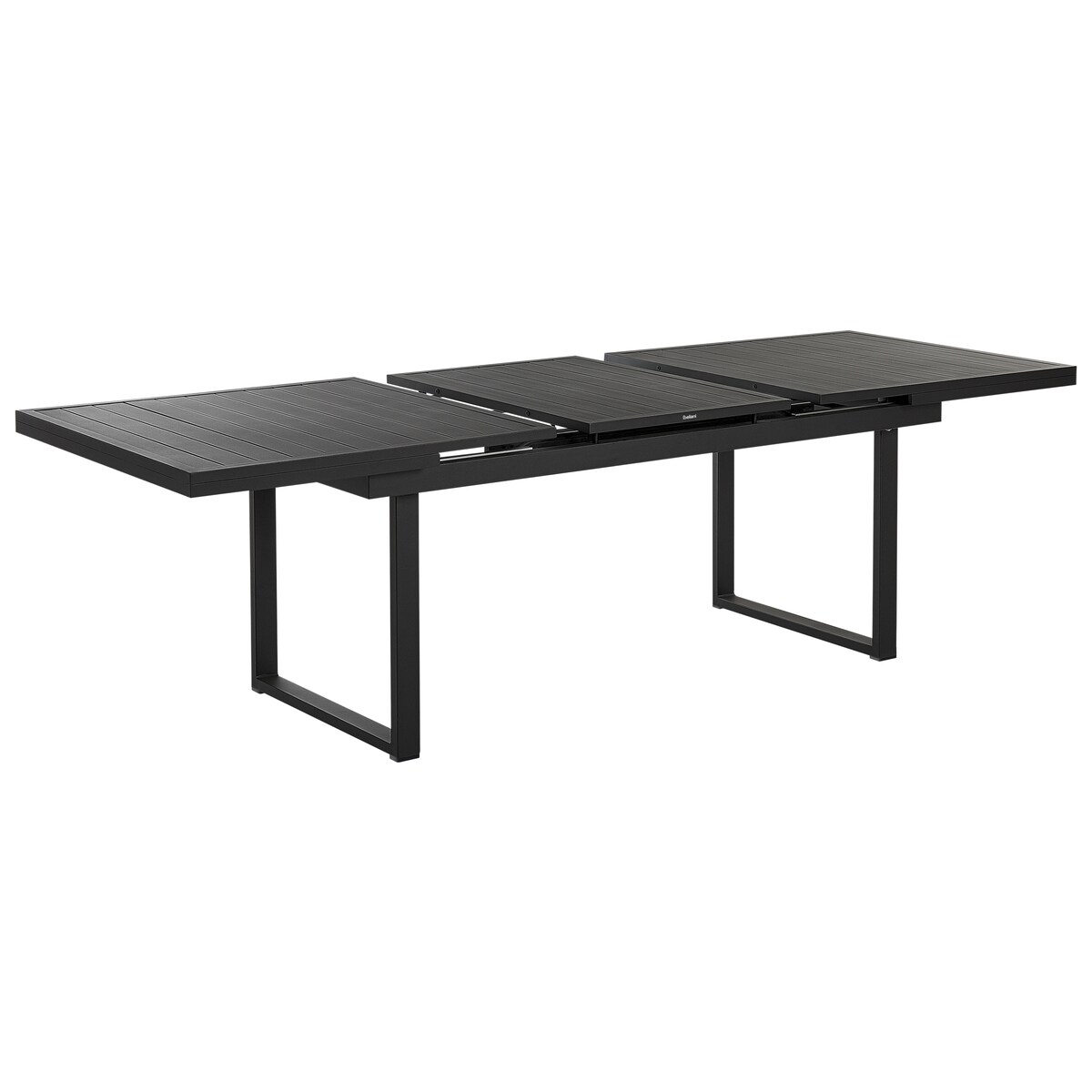 Stół ogrodowy rozkładany VALCANETTO 180/240 cm 90 cm Metal Czarny