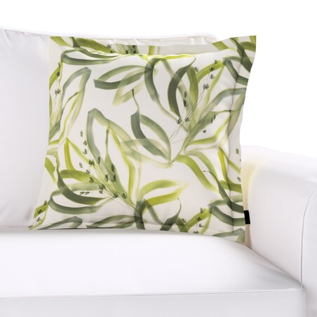Poszewka Mona na poduszkę 45x45 biało-zielony