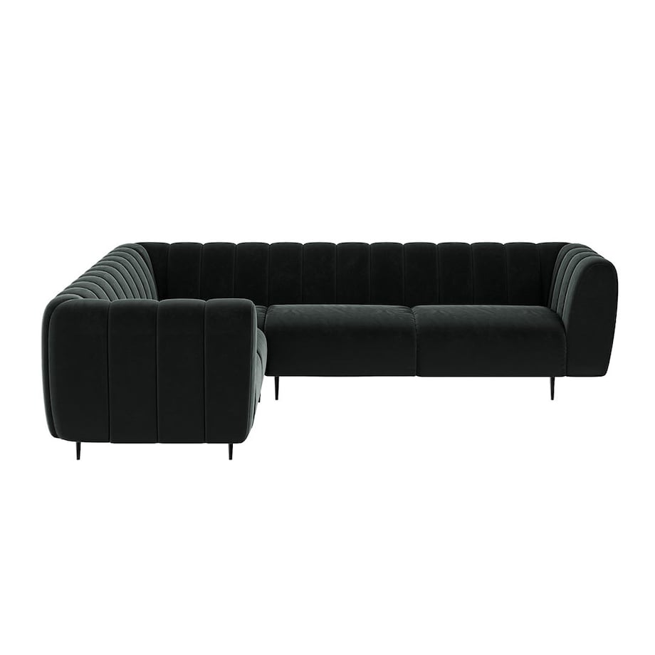 Shel Sofa narożna - ciemnoszara