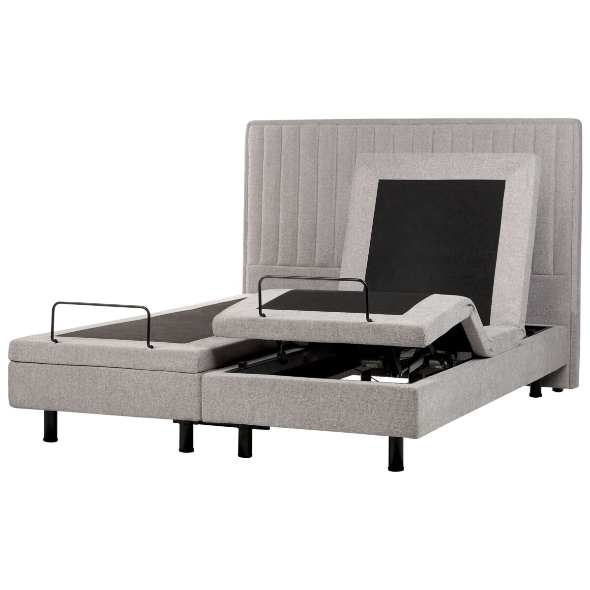 Łóżko regulowane DUKE II 160 x 200 cm Jasnoszary