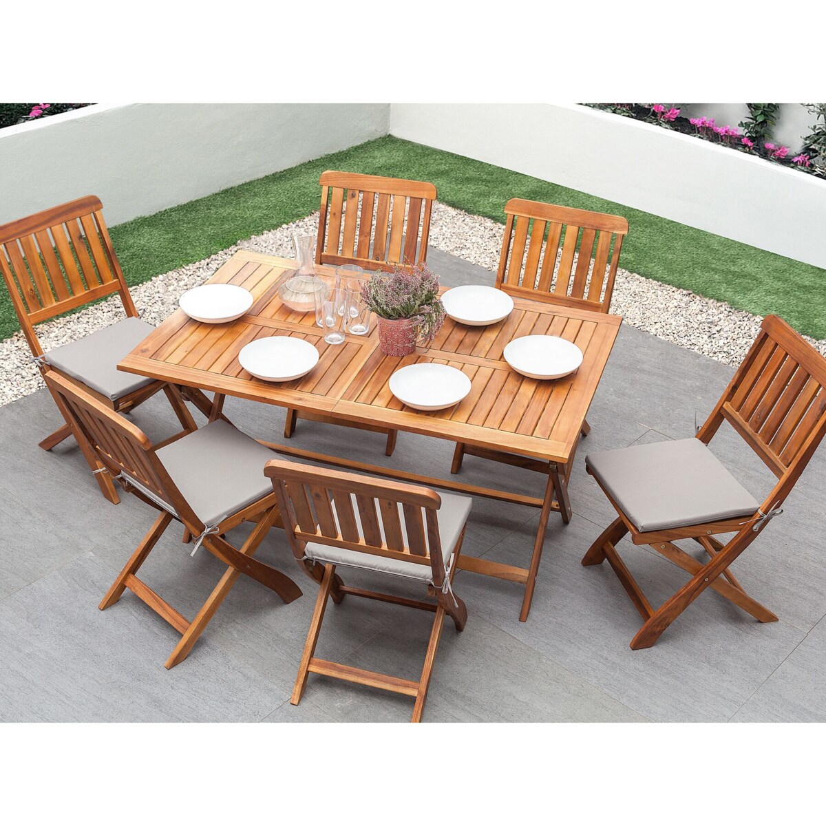 Stół ogrodowy drewniany 140 x 75 cm CENTO