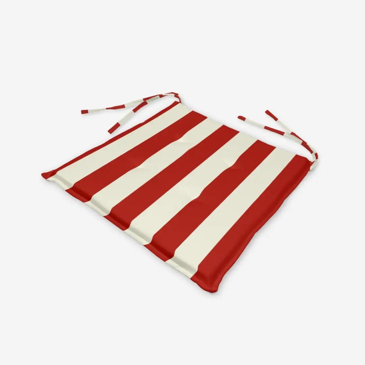 Poduszka świąteczna na krzesło - klasyczne czerwone pasy