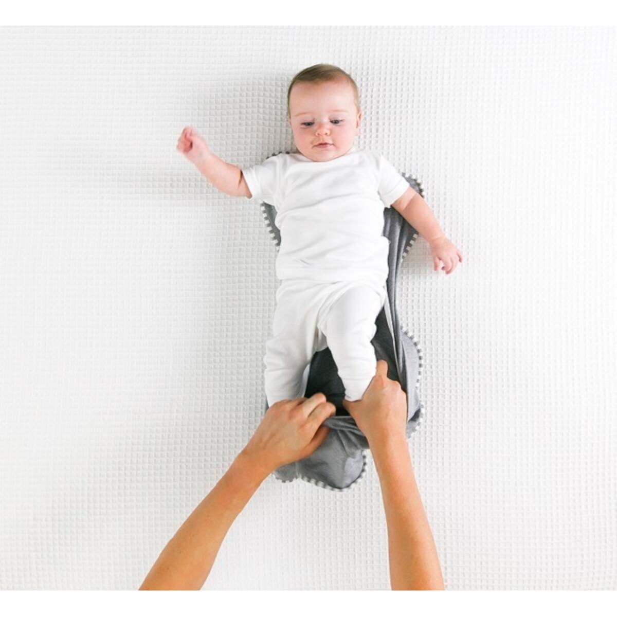 Otulacz Swaddle UP - rozmiar M - szary - ETAP 1 Original