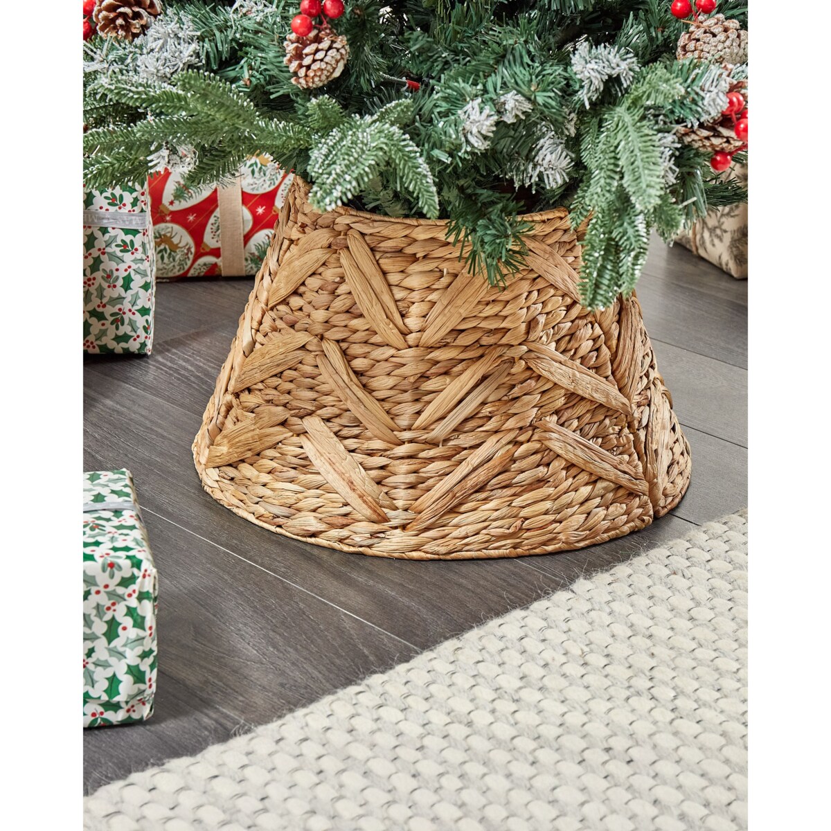 Osłonka pod choinkę FLATEYRI Hiacynt wodny Naturalny 45 cm