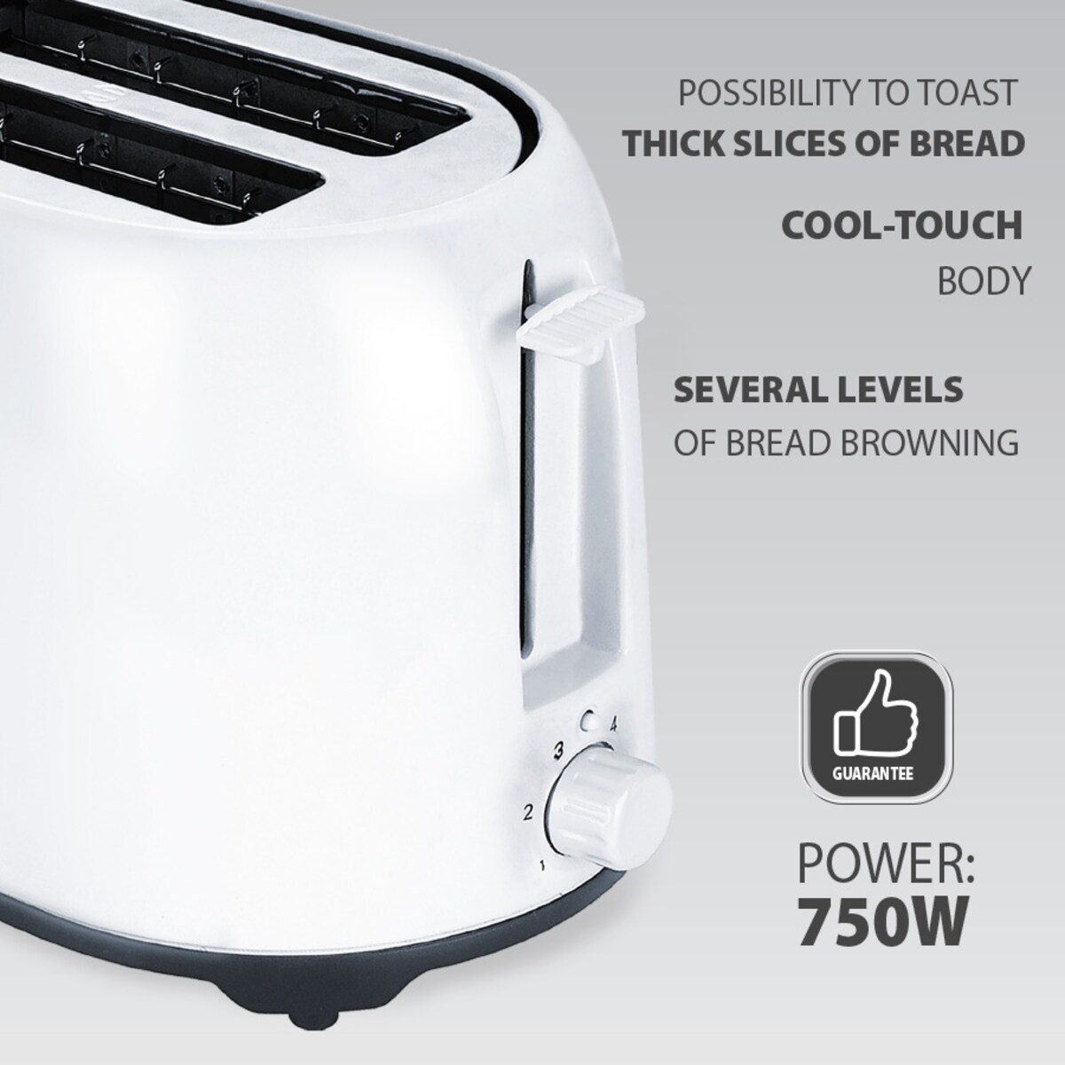Toster opiekacz na tosty do kanapek 750W MAESTRO