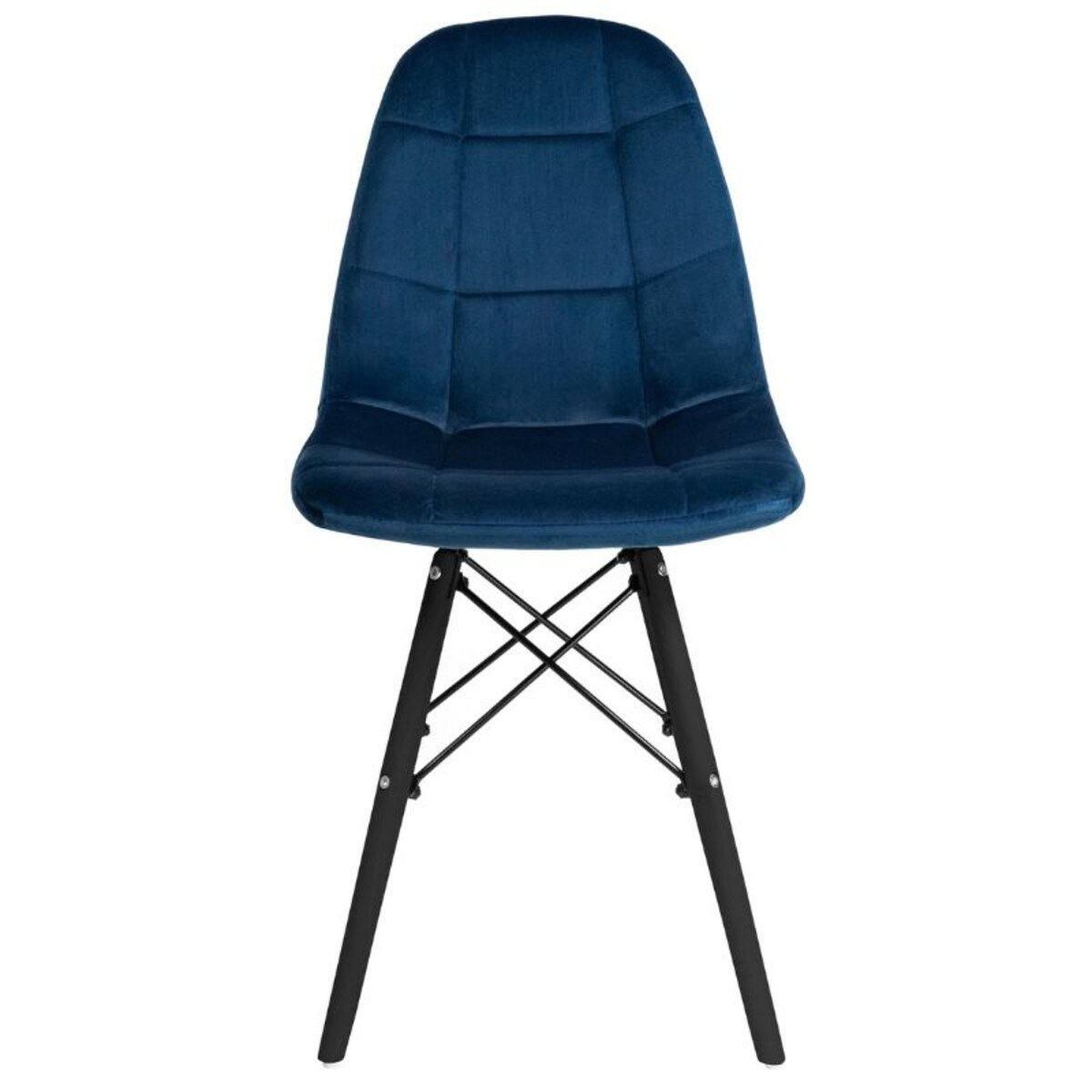 Krzesło tapicerowane skandynawskie nowoczesne welurowe pikowane