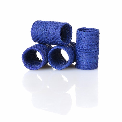 Obrączki na serwetki Blue Rings - 4 sztuki