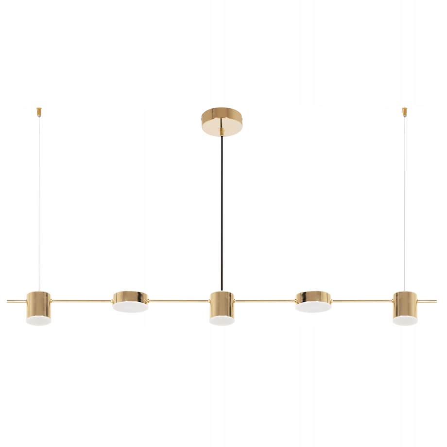 Lampa Sufitowa Led Nowoczesna Złota Gold Metalowa