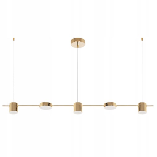 Lampa Sufitowa Led Nowoczesna Złota Gold Metalowa