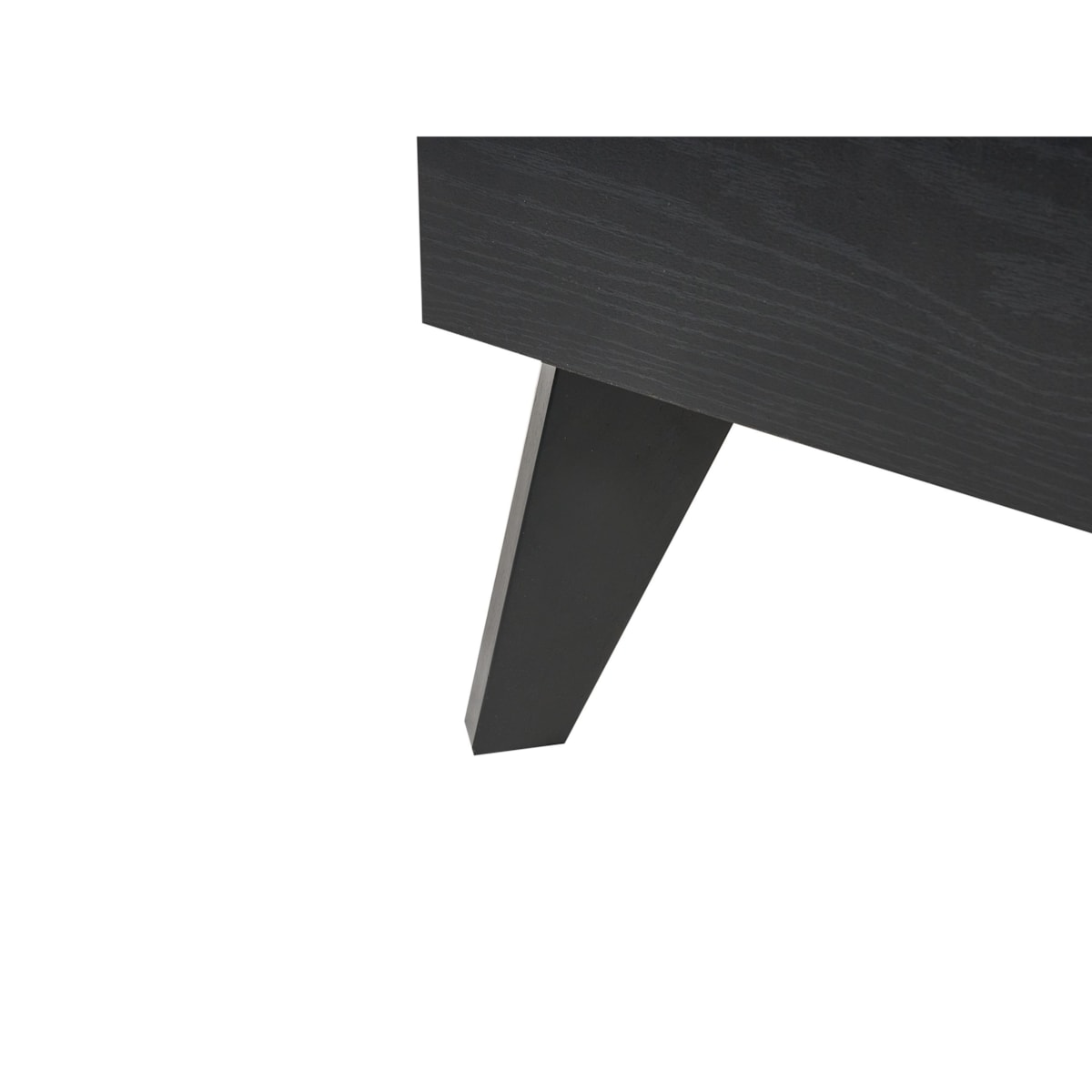 Łóżko Technorattan MONPAZIER 120 x 200 cm Czarny