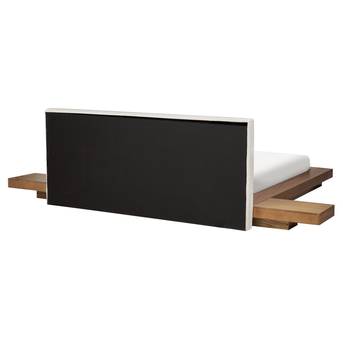 Łóżko LED Boucle ZEN 160 x 200 cm LED Jesion naturalny