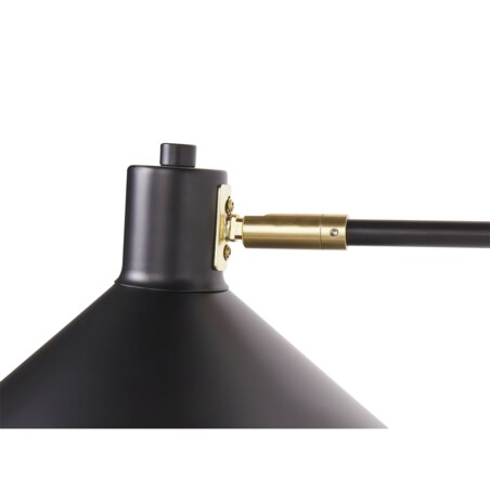 Lampa ścienna metalowa 2-punktowa czarna KADASSA