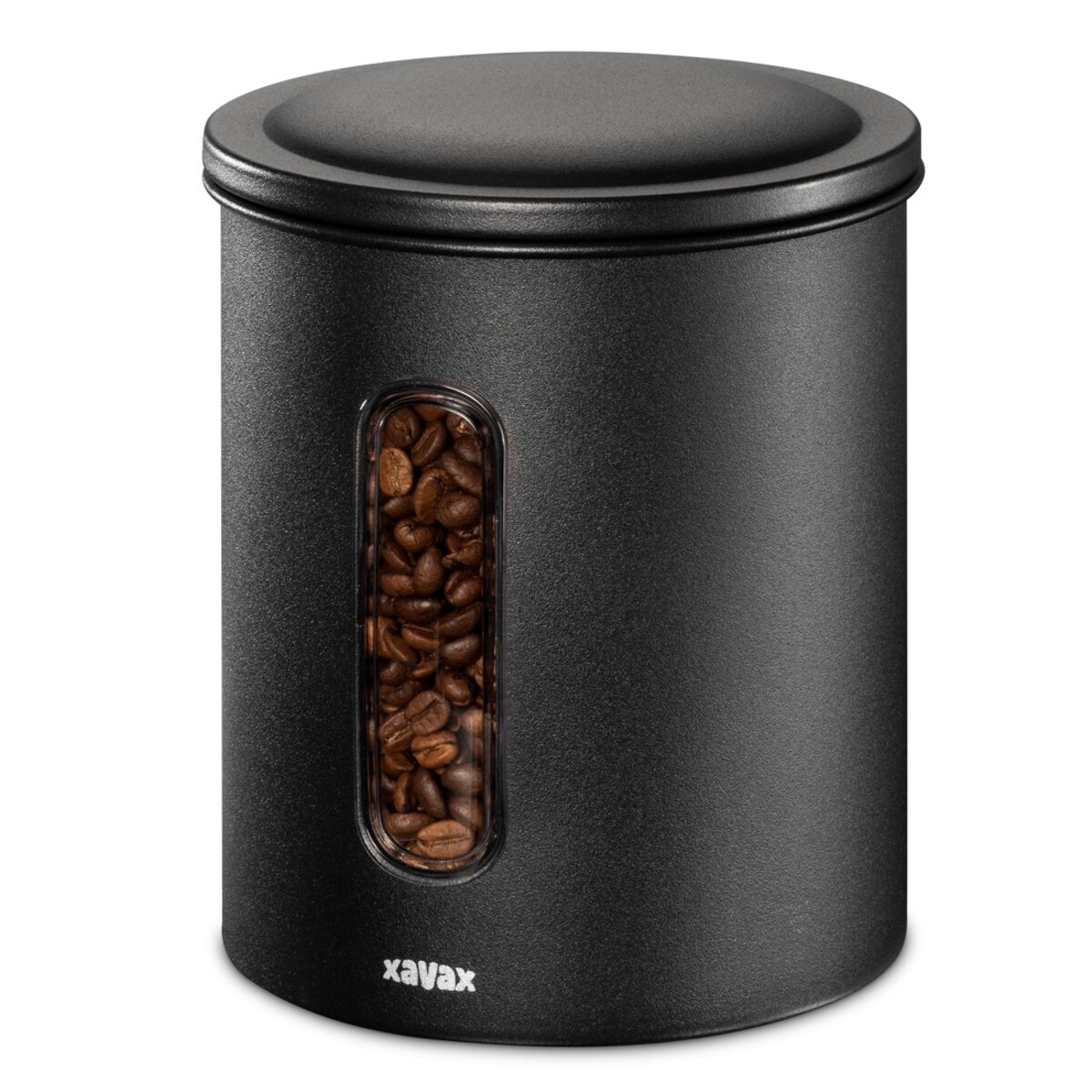 XAVAX Pojemnik do kawy 500g stal nierdzewna czarny mat BARISTA