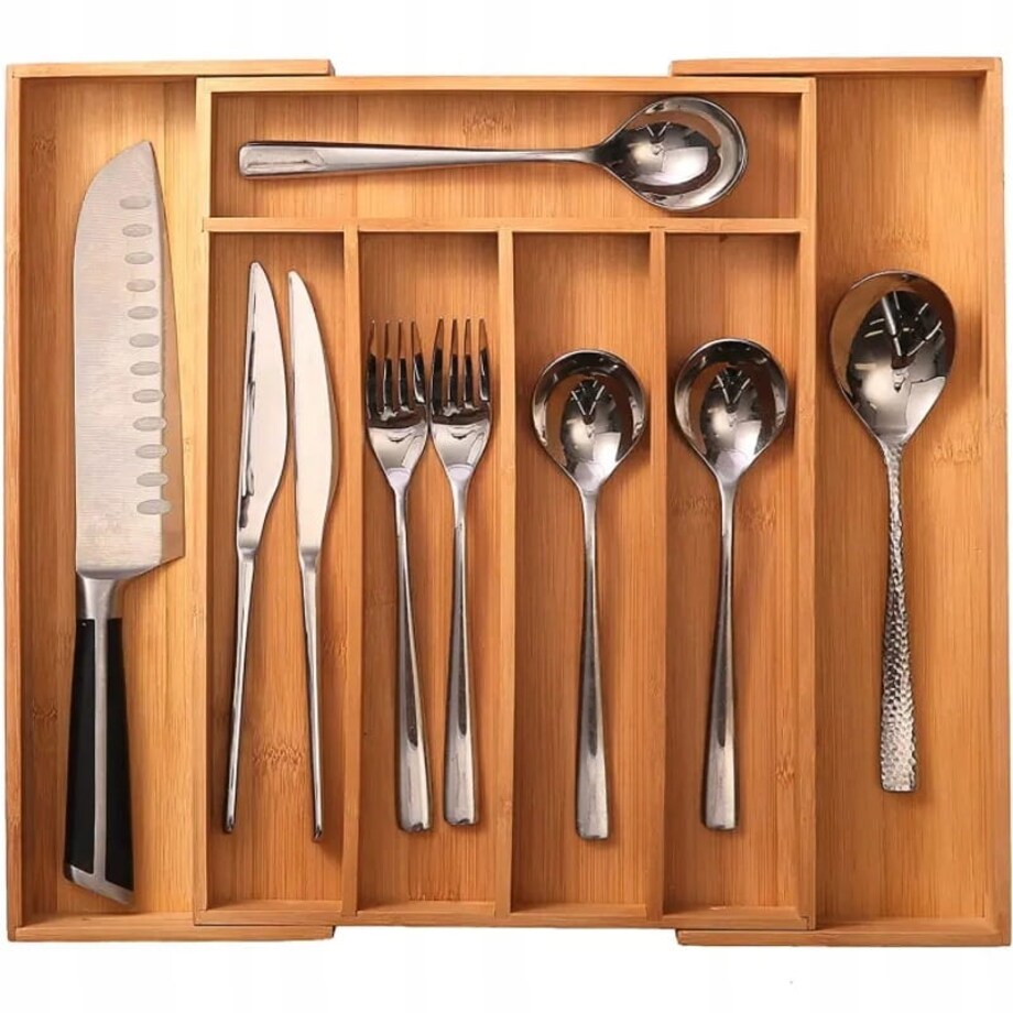 Wkład organizer do szuflady na sztućce rozsuwany 55/37x37x5cm KRISBERG