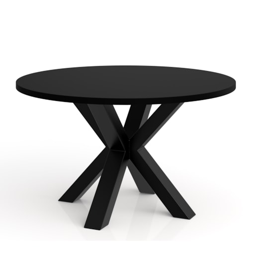 Stolik kawowy NEO okrągły 75 cm, metalowa podstawa- czarny