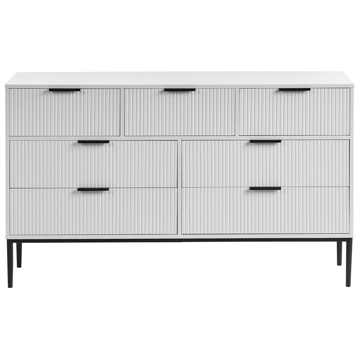 Komoda 7 szuflad LEDUC Biały