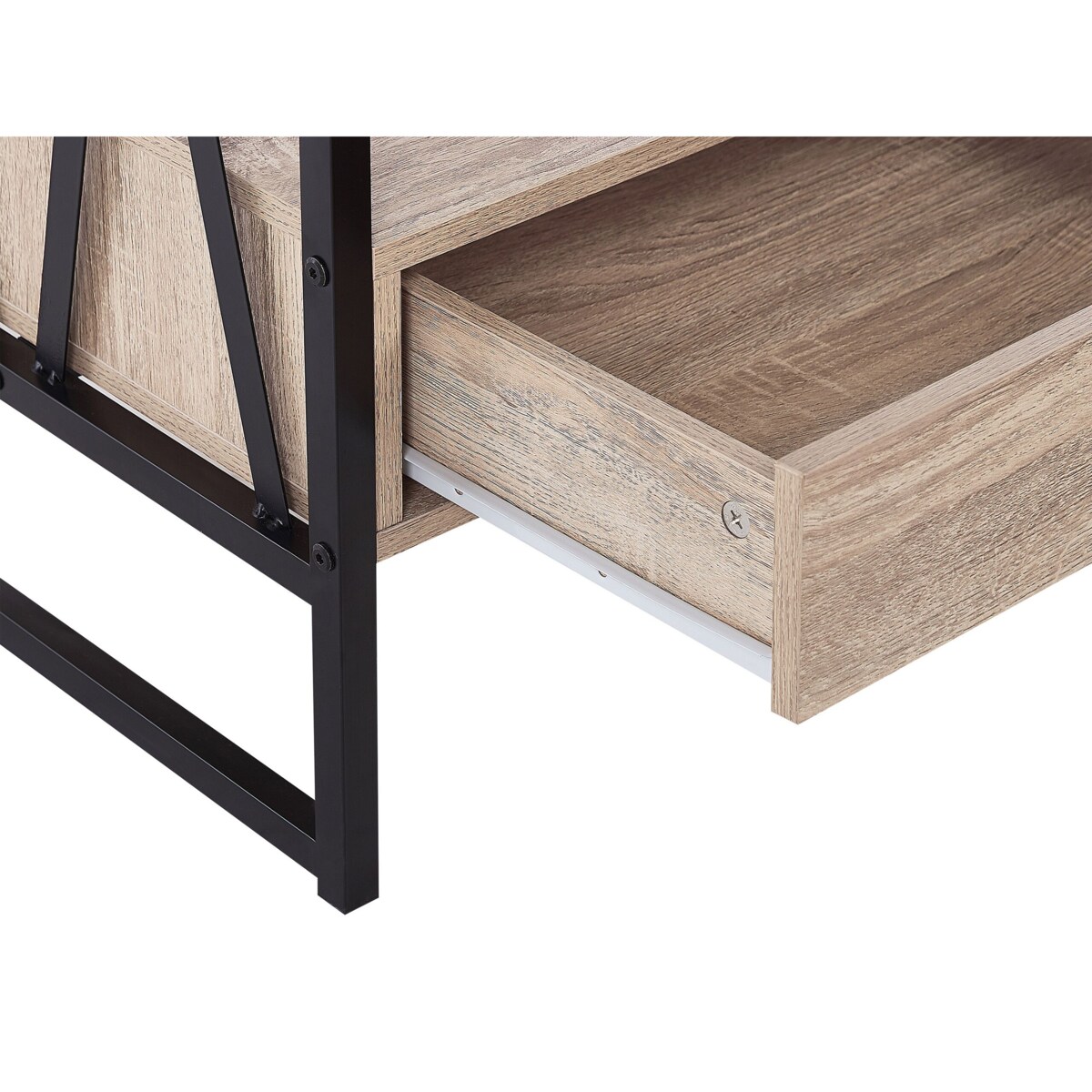 Regał 3 półki jasne drewno KEENE