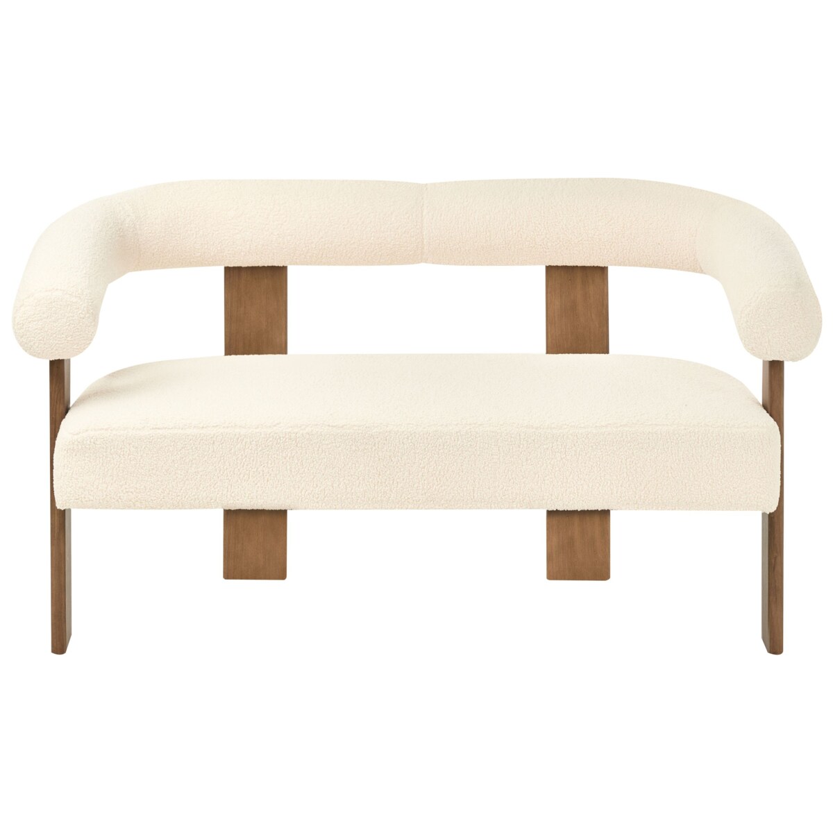 Sofa ILBRO Boucle Złamana biel dla 2 osób