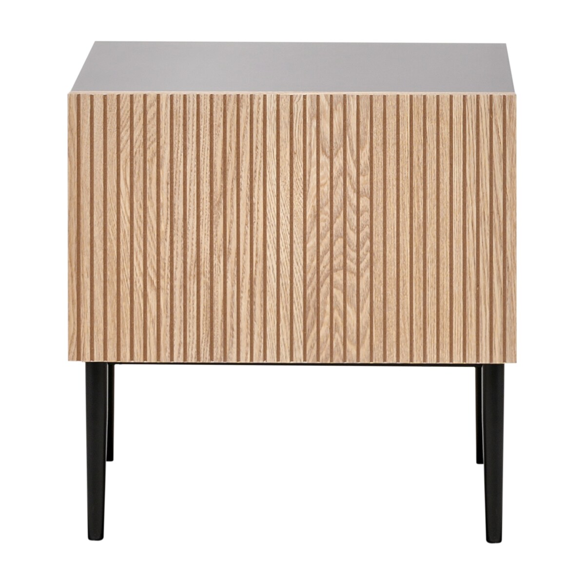 Szafka nocna BLYTHE Drewno Brązowy/ czarny