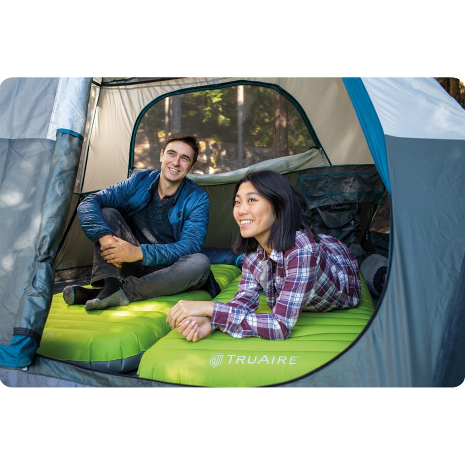 Dmuchany materac welurowy turystyczny Intex 64097