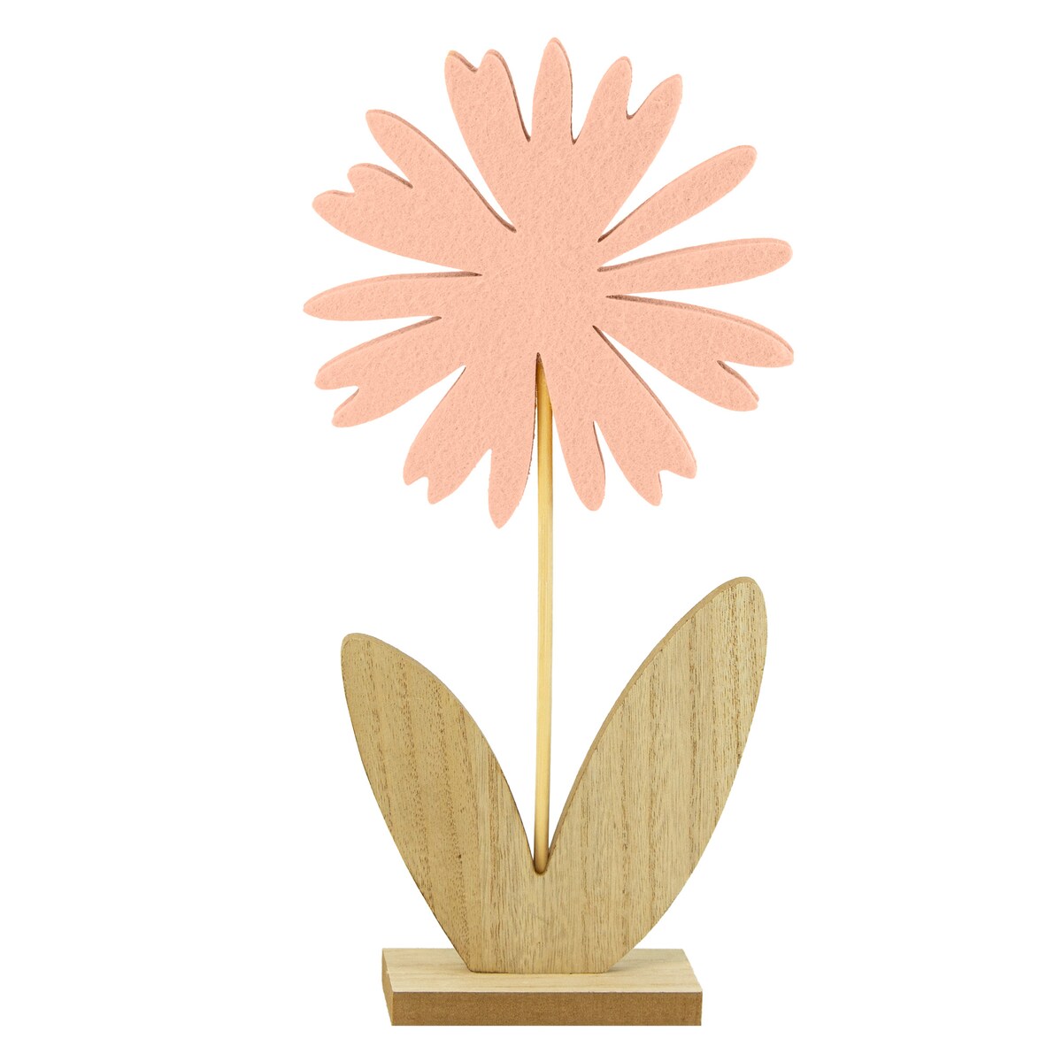 Kwiatek Drewniany 32 Cm Dekoracja Ozdoba Wielkanocna Na Stół Stokrotka Różowy