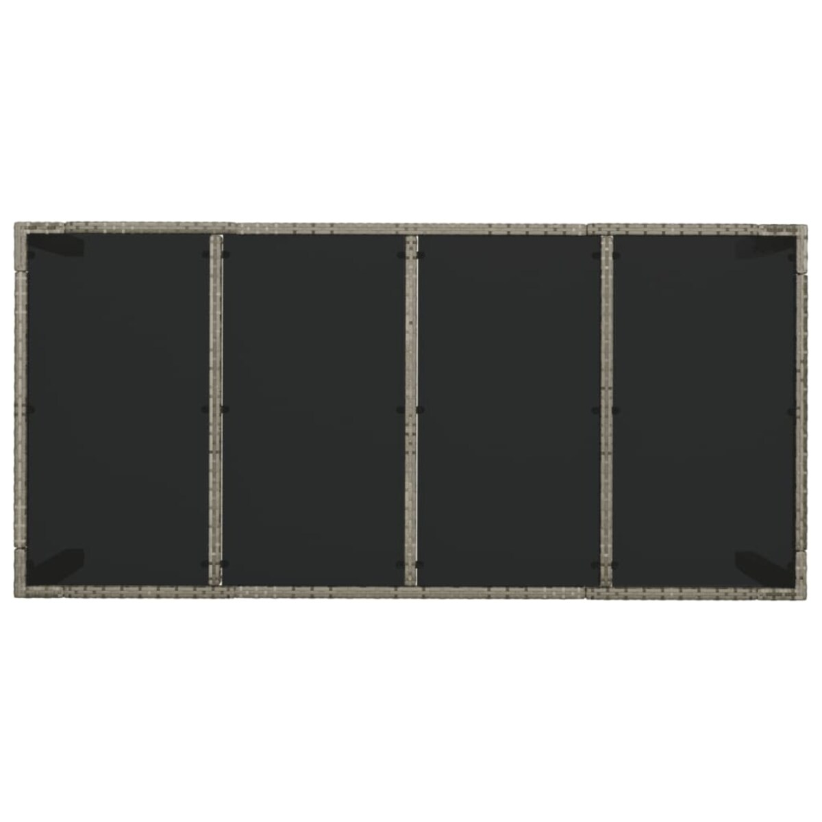 vidaXL 9-cz. zestaw mebli ogrodowych z poduszkami, szary rattan PE