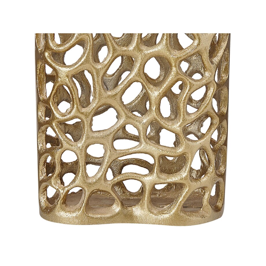 Wazon dekoracyjny metalowy złoty SANCHI