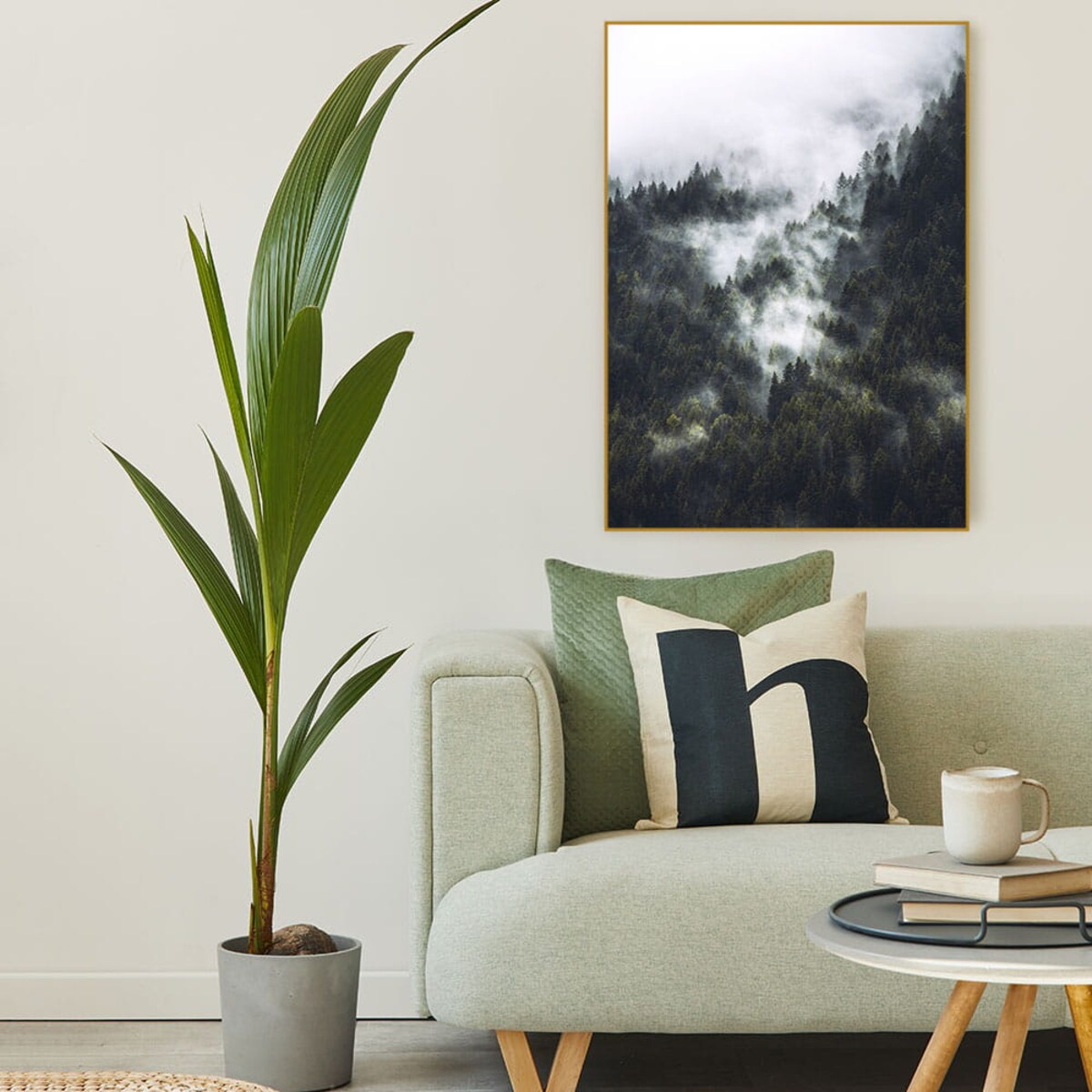 plakat las we mgle 30x40 cm