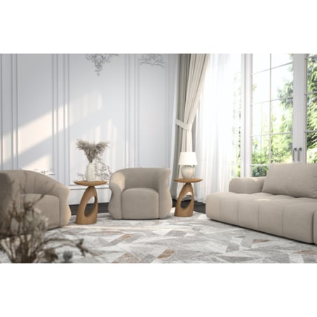 Stolik drewniany różne kolory Island, lakier naturalny