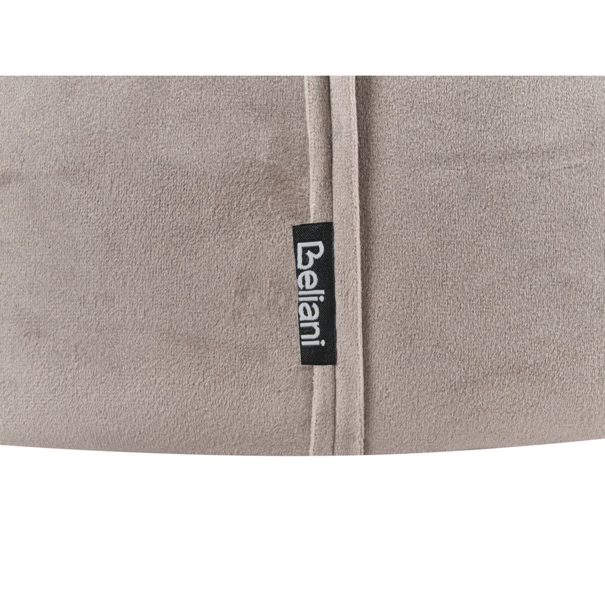 Puf welurowy 40 cm beżowoszary SEDONA