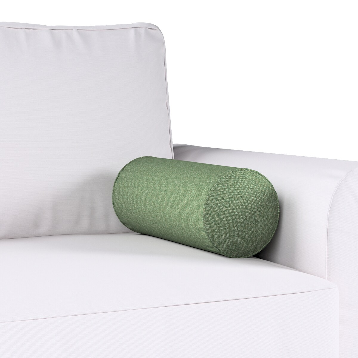 Poduszka wałek prosty, zielony melanż, Ø16 x 40 cm, Amsterdam