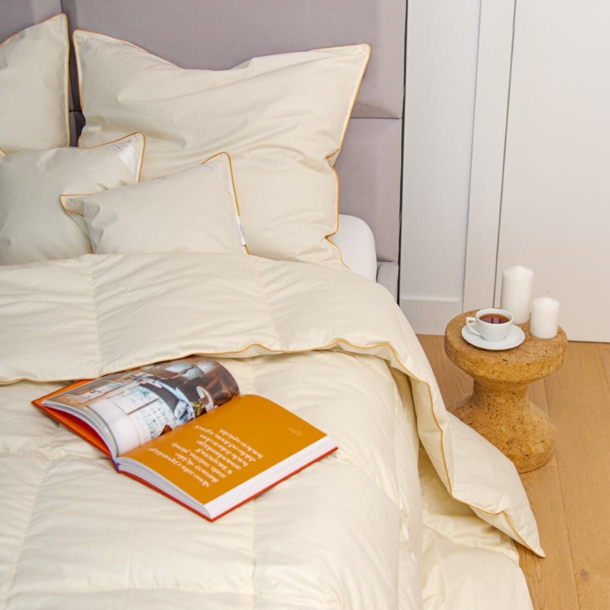 Poduszka Basic Plus Jednokomorowa Kremowy, 70 x 80 cm, AMZ