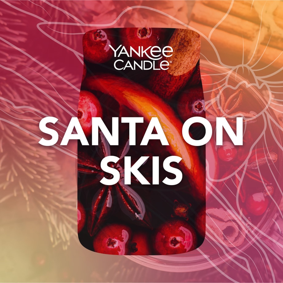 YC SIGNATURE – Świeca duża SANTA ON SKIS