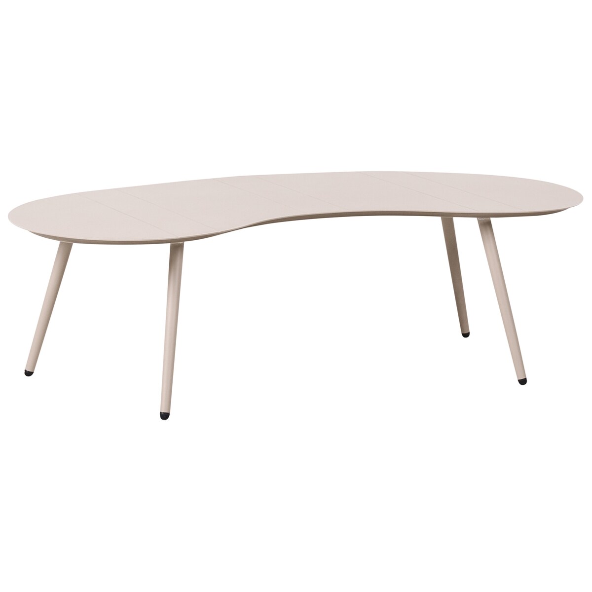 Stolik kawowy ogrodowy PARORI 65 cm 130 cm Metal Beżowy