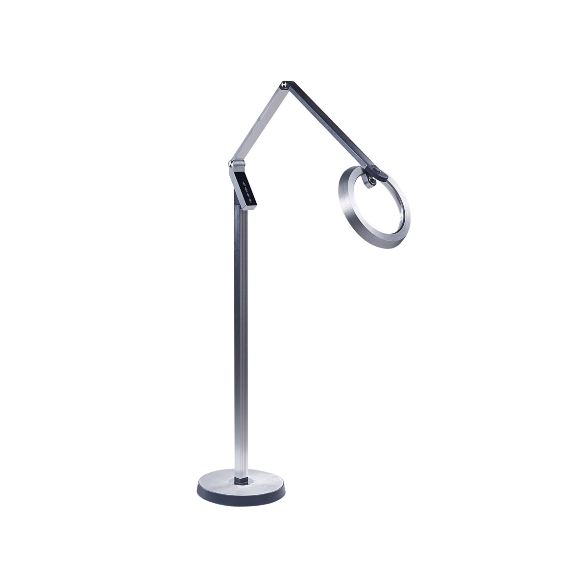 Lampa podłogowa LED srebrna CARINA